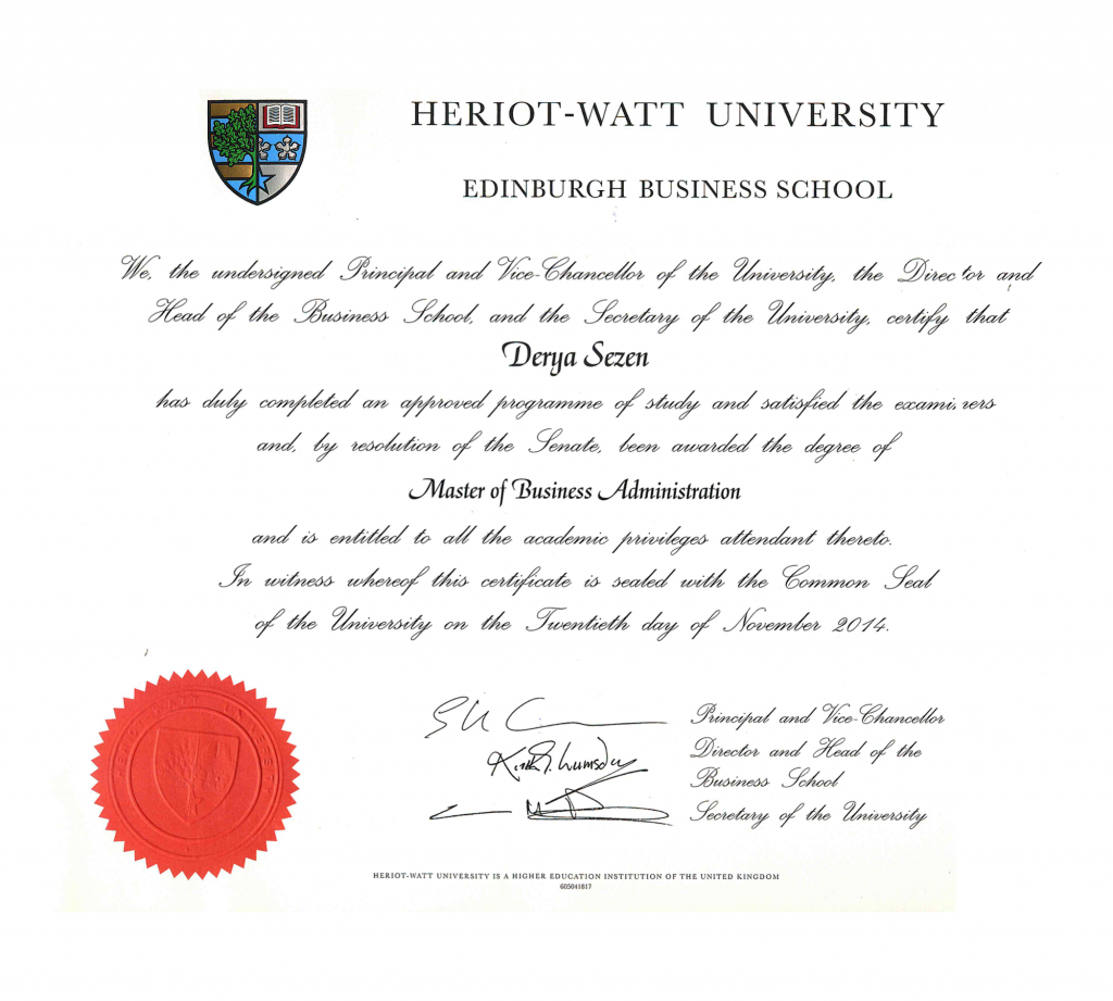 Heriot-Watt MBA