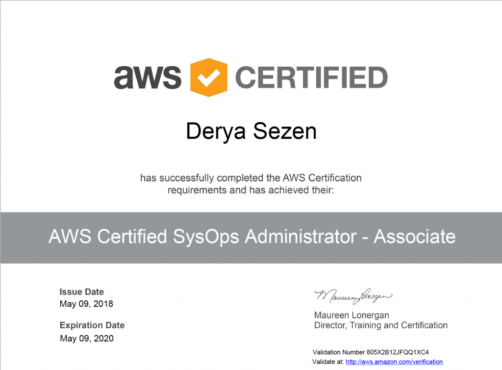 AWS SysOps Certification